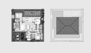 Планировка виллы 3 спальни в ЖК The Title Villa Kirara № 11007